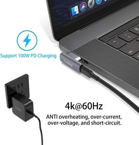 img 1 attached to 🔌 Lyare USB C Magnetic Adapter: 100W Fast Charging, 10Gb/s Data Transfer, 4K@60Hz HD Output – Compatible with MacBook Pro/Air, iPad Pro (Grey)