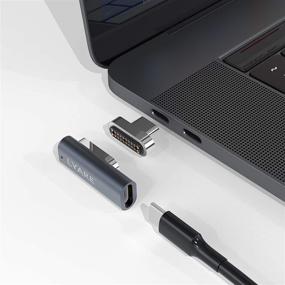 img 4 attached to 🔌 Lyare USB C Magnetic Adapter: 100W Fast Charging, 10Gb/s Data Transfer, 4K@60Hz HD Output – Compatible with MacBook Pro/Air, iPad Pro (Grey)