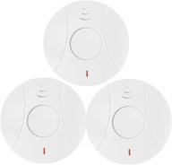 travel portable 3-pack 10-year battery operated photoelectric fire co alarm for home, kitchen - smoke detector and carbon monoxide detector logo