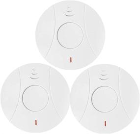 img 4 attached to Travel Portable 3-Pack 10-Year Battery Operated Photoelectric Fire CO Alarm for Home, Kitchen - Smoke Detector and Carbon Monoxide Detector