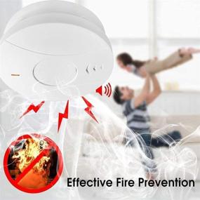 img 2 attached to Travel Portable 3-Pack 10-Year Battery Operated Photoelectric Fire CO Alarm for Home, Kitchen - Smoke Detector and Carbon Monoxide Detector