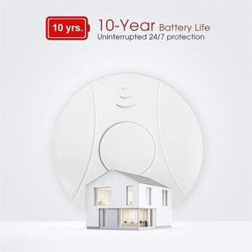 img 3 attached to Travel Portable 3-Pack 10-Year Battery Operated Photoelectric Fire CO Alarm for Home, Kitchen - Smoke Detector and Carbon Monoxide Detector