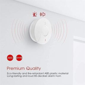 img 1 attached to Travel Portable 3-Pack 10-Year Battery Operated Photoelectric Fire CO Alarm for Home, Kitchen - Smoke Detector and Carbon Monoxide Detector