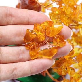 img 1 attached to 💰 Feng Shui Citrine Gem Stone Money Tree 7 Inch: Authentic Crystal Stone Guarantee, Not Plastic