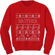 tstars brother christmas sweater sibling boys' clothing and tops, tees & shirts logo