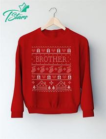 img 1 attached to Tstars Brother Christmas Sweater Sibling Boys' Clothing and Tops, Tees & Shirts