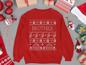 img 2 attached to Tstars Brother Christmas Sweater Sibling Boys' Clothing and Tops, Tees & Shirts