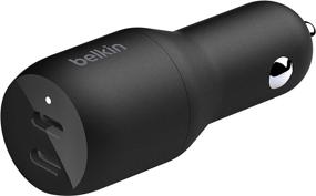 img 4 attached to Быстрая зарядка в пути: Belkin USB-C PD автомобильное зарядное устройство - двойная доставка мощности 18 Вт для iPhone, iPad, Samsung, Google и других устройств!