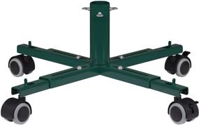 img 4 attached to 🎄 Green Tree Nest Christmas Tree Stand Base with Wheels - Movable Holder for 8ft Artificial Trees - No Need for Christmas Tree Collars or Skirts