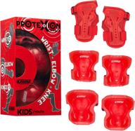 🛹 ultimate kids protective gear set - crazy skates protexion: knee, elbow and wrist pads logo