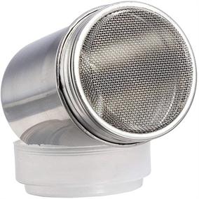 img 3 attached to 🧂 HANSGO 2 Set Stainless Steel Powder Suger Shakers, Mesh Shaker Powder Cans with Lid - Perfect for Salt, Coffee, Cocoa, Cinnamon & Seasoning