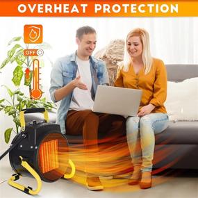 img 1 attached to 🔥 Safe and Efficient Indoor Space Heaters with Tip-Over and Overheat Protection