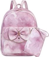 backpack purse school travel rainbow women's handbags & wallets logo