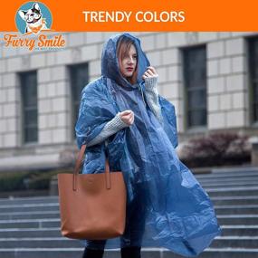 img 1 attached to 🌧️ Ultimate Rain Poncho Family Pack: Waterproof Ponchos for Adults, Women, Men - 5 Pack of Disposable Emergency Gear in Pink, Blue, Navy, Silver, and Gold - Reinforced Material with Drawstring