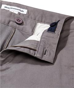 img 1 attached to Amazon Essentials Front Uniform Chino Boys' Clothing ~ Shorts
