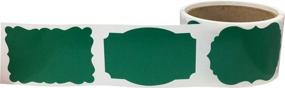 img 3 attached to 🎁 100 наклеек на праздничные подарки, ярлыки 2 x 3 дюйма, зеленого цвета