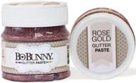 🎨 enhance your craft projects with bo bunny 12740479 double dot glitter paste in rose gold logo