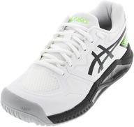 🎾 asics gel challenger tennis shoes: ultimate performance for men's athletic activities in white logo