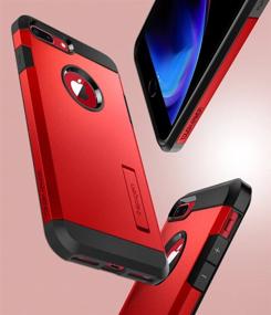 img 3 attached to Spigen Tough Armor [2Nd Generation] Designed For IPhone 8 Plus Case/IPhone 7 Plus Case (2018) - Red