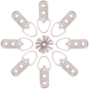 img 3 attached to 🖼️ Premium 60 Pcs Heavy Duty Wide D Ring Shape Nail Non-Trace Frame Picture Hangers with Screws - Ideal for Home Decoration and Hanging Picture Frames - Includes Convenient Transparent Box