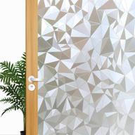 gravel design decorative privacy window film - enhance your space with 3d stained glass door film for home or office logo