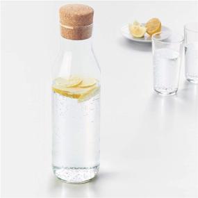 img 3 attached to IKEA Clear Glass Carafe with Stopper - 🍶 3.54 x 11.02 x 3.54 inches - Stylish and Practical