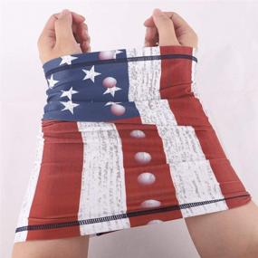 img 1 attached to Seamless Bandanas Festivals American Flag Outdoor Recreation for Paintball