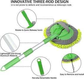 img 2 attached to HAIPHAIK Cleaning Kit Car Chenille Microfiber