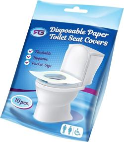 img 3 attached to Flushable Disposable Toilet Seat Covers - Pack of 50