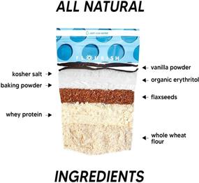 img 1 attached to Flourish Vanilla Protein Pancake & Waffle Mix - Fortified with Flax Seed and Whey Protein Isolate - Non-GMO, No Added Sugar - Superfood Blend - High Protein & Fiber - Just Add Water - 16oz