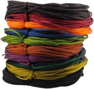 🎀 inspirelle 10 цветов 1,8 мм атласный шнур: премиум-нейлоновый шнур для изготовления изысканного ювелирного изделия (10 ярдов каждого цвета, темные цвета) логотип