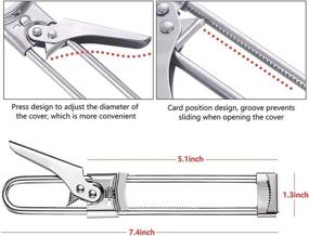 img 1 attached to Adjustable Jar and Bottle Opener Set - Multifunctional Stainless Steel Can Opener with Manual Grip for Kitchen Accessories and Lid Gripper (2PCS) - Includes 2 Key Bottle Openers