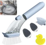 🧽 dishwands with refill replacement heads & dish cleaning brush - non-scratch heavy duty dish wand sponge with soap dispenser for efficient kitchen sink and pan cleaning logo