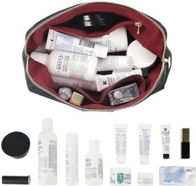 img 3 attached to CHICECO Large Makeup Bag: The Ultimate Toiletry Bag for Women's Skincare and Cosmetics