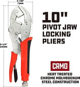 img 3 attached to 🔒 Powerbuilt 645016 Locking Pliers - 10 Inch Heavy-duty Grip for Precision and Strength