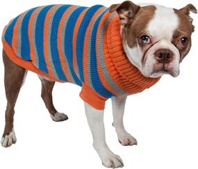 img 4 attached to Striped Fashion Designer Pet Sweater