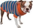 striped fashion designer pet sweater logo
