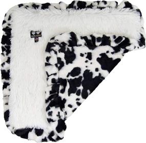 img 3 attached to 🐾 Ultra Plush Faux Fur Pet Blanket - Bessie and Barnie Spotted Pony/Snow White Luxury Shag, Ideal for Dogs, Cats, Puppies - Reversible and Super Soft (Available in Multiple Sizes)
