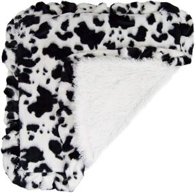 img 2 attached to 🐾 Ultra Plush Faux Fur Pet Blanket - Bessie and Barnie Spotted Pony/Snow White Luxury Shag, Ideal for Dogs, Cats, Puppies - Reversible and Super Soft (Available in Multiple Sizes)
