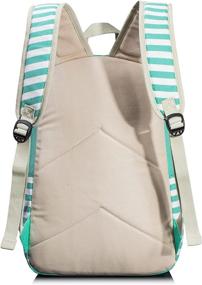 img 1 attached to 🎒 Striped Leaper School Backpack Bookbag