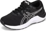 👟 asics gel excite pink silver athletic shoes for girls – kids' edition logo