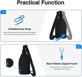 img 1 attached to 🎒 Convenient and Versatile: WATERFLY Crossbody Backpack – Your Ultimate Travel Companion