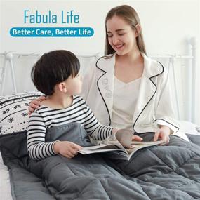 img 2 attached to Fabula Life Weighted Blanket Premium