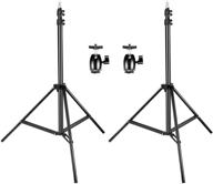 📸 neewer adjustable light stands with ball head adapters for htc vive vr, video, and product photography - 2 packs, 75 inches/190 centimeters logo