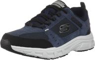 skechers mens canyon oxford white men's shoes logo