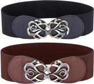 👗 elegant elastic waistband belts - stylish women's accessories and belts cl0413 1 logo