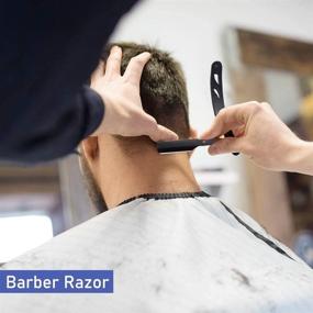 img 1 attached to 🪒 Ultimate Precision: Black Straight Edge Barber Razor for flawless razor-sharp cuts