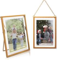 🖼️ beauty one home gold hanging photo frame 5x7 - enhance your wall with elegant metal diy artwork display and vintage gallery wall frames логотип