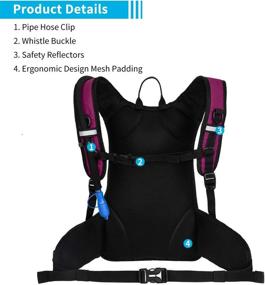 img 1 attached to MIRACOL Insulated Hydration Backpack with 2L Water Bladder - Ideal Pack for Running, Hiking, Cycling, Camping