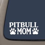 🐶 cmi ni269 наклейка pitbull mom: премиум виниловая наклейка для гордых владельцев питбулей и американских булли. логотип